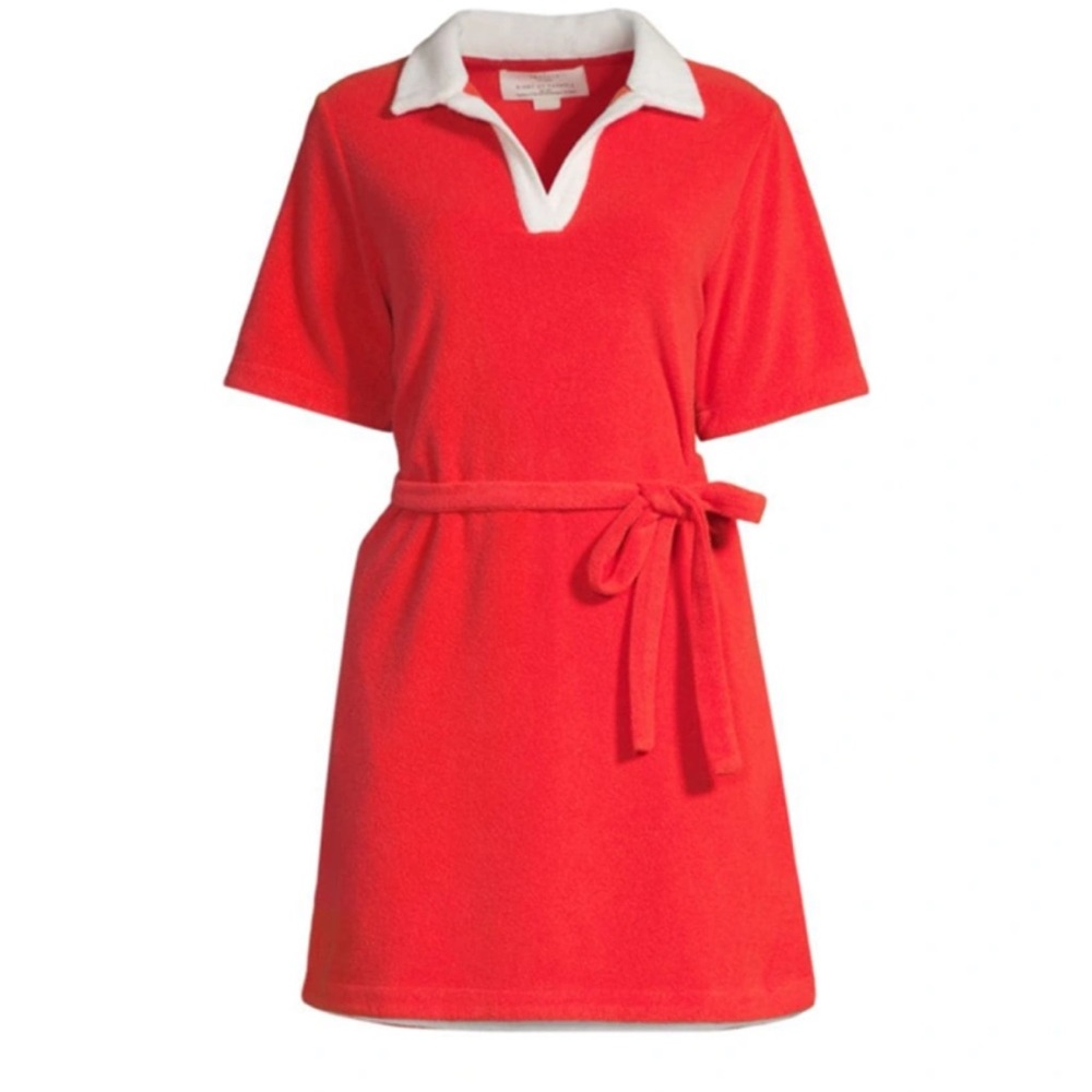 Trovata Birds of Paradis Althea Shirtdress Red Size Small